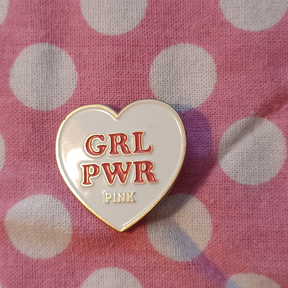 PINK VS girl Power Pin, Vintage Htf!